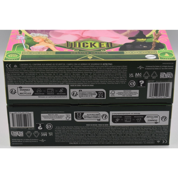 Mattel Wicked Movie Glinda & Elphaba Deluxe Dolls MISPRINT URL ERROR BUNDLE SET - Picture 5 of 14